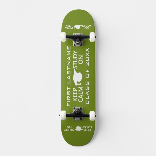 Calm & Study behalten auf individuellen Skateboard (Vorderseite)