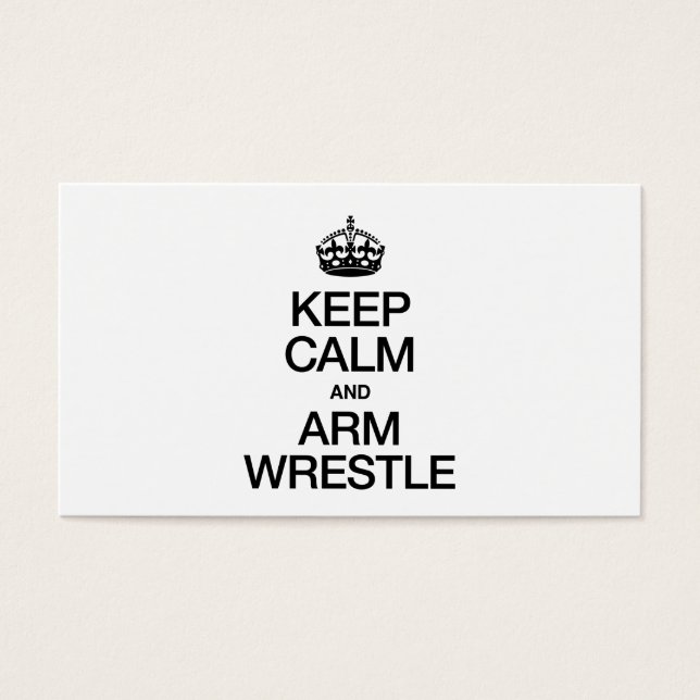 CALM UND ARM WRESTLE behalten (Vorderseite)
