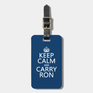 Calm und Carry Ron behalten (beliebig) Gepäckanhänger