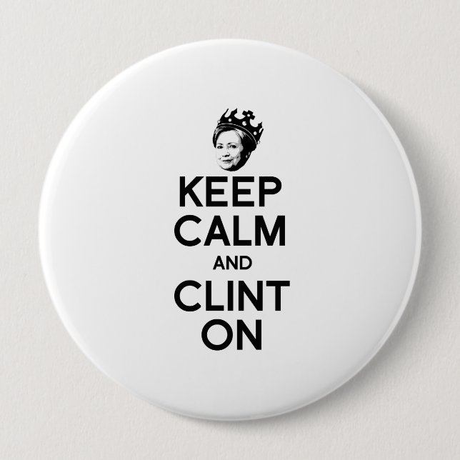 CALM UND CLINT ON BEHALTEN — BUTTON (Vorderseite)