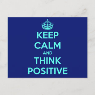 CALM UND DENKPOSITIV behalten Postkarte