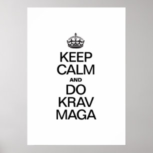 CALM UND DO KRAV MAGA behalten Poster