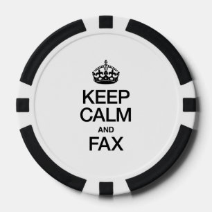 CALM UND FAX behalten Pokerchips