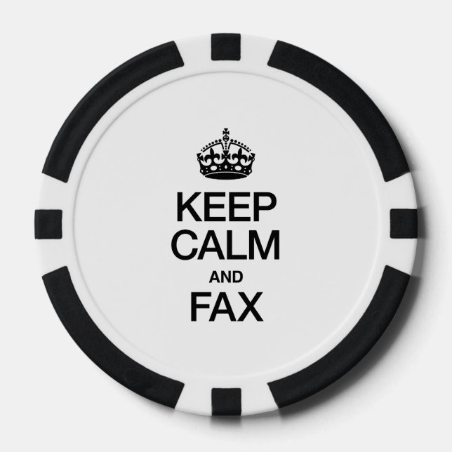 CALM UND FAX behalten Pokerchips (Vorderseite)