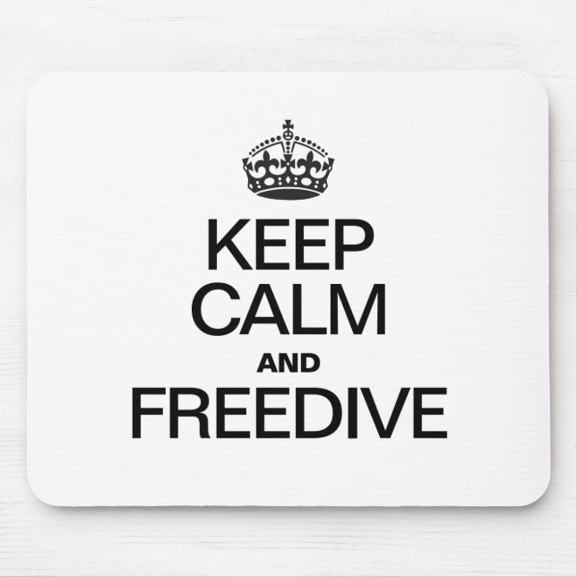 CALM UND FREEDIVE behalten Mousepad (Vorne)