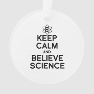 CALM UND GLAUBWISSENSCHAFT behalten Ornament