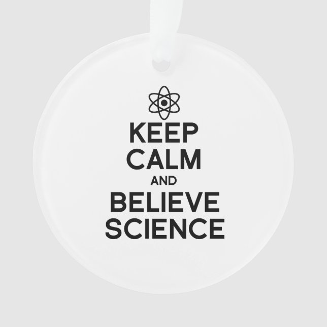 CALM UND GLAUBWISSENSCHAFT behalten Ornament (Vorderseite)