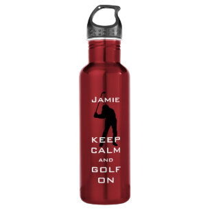 CALM UND GOLF AUF DER PERSONALISIERTEN WASSERFLASC EDELSTAHLFLASCHE