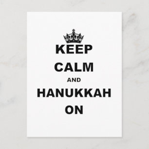 CALM UND HANUKKAH behalten Feiertagspostkarte