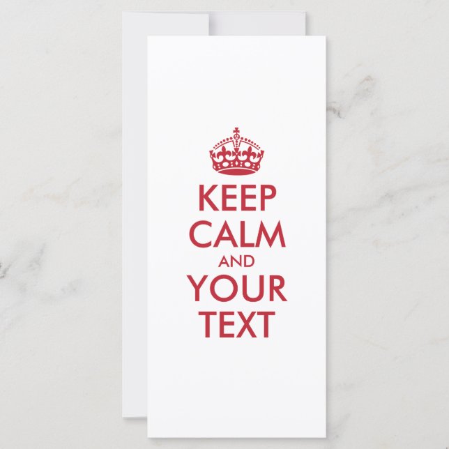 CALM und IHRER TEXT behalten (Vorderseite)