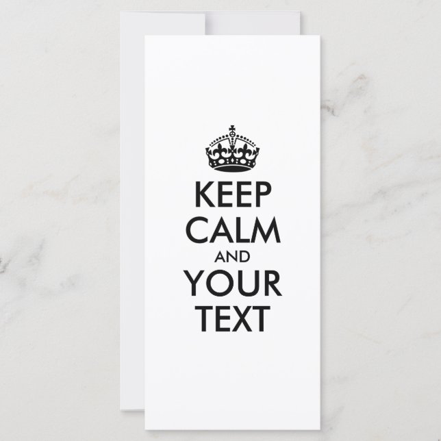 CALM und IHRER TEXT behalten (Vorderseite)