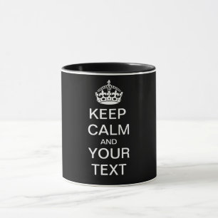 CALM und IHRER TEXT BEHALTEN - Hintergrund ändern Tasse