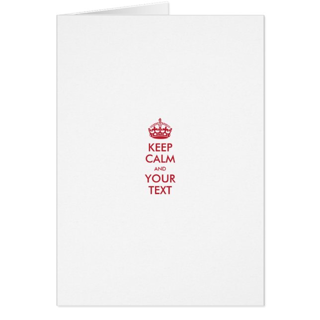 CALM und IHRER TEXT behalten - personalisierter Te (Vorne)