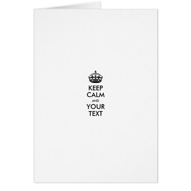 CALM und IHRER TEXT behalten - personalisierter Te (Vorne)