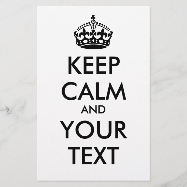CALM und IHRER TEXT behalten - schwarz (Vorderseite)