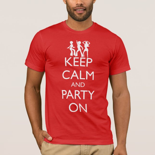CALM UND PARTY behalten, DANKER T-Shirt (Vorderseite)
