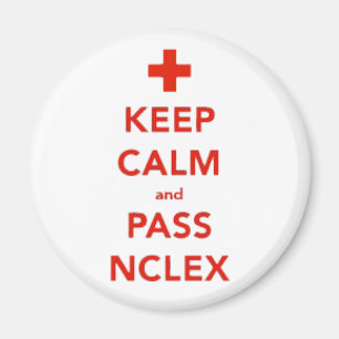 Calm und Pass NCLEX Magnet behalten
