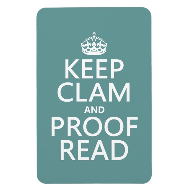 Calm und Proofread (stumm) behalten (beliebig) Magnet (Vertikal)