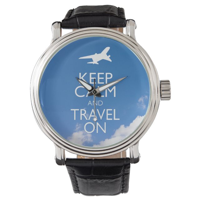 CALM UND REISE behalten Armbanduhr (Vorderseite)