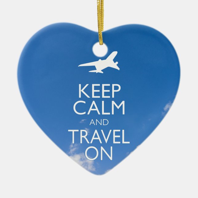 CALM UND REISE behalten Keramikornament (Vorne)