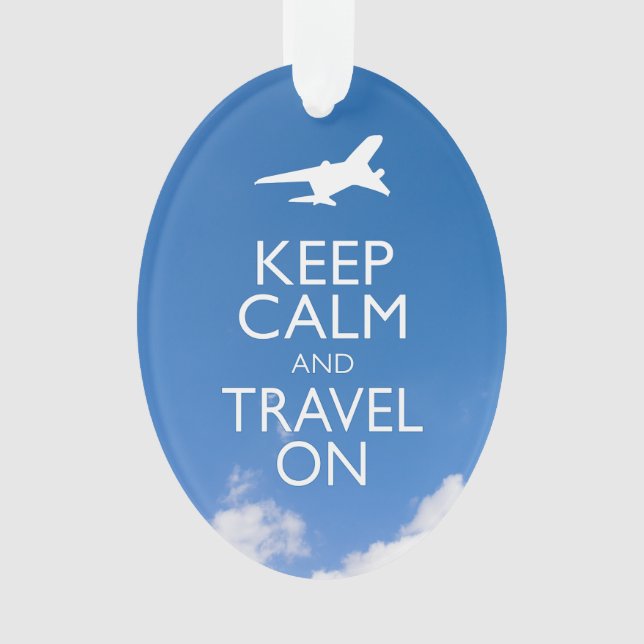 CALM UND REISE behalten Ornament (Vorderseite)