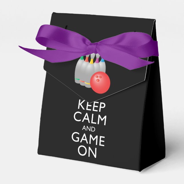 CALM UND SPIEL behalten - Bowling Geschenkschachtel (Vorderseite)