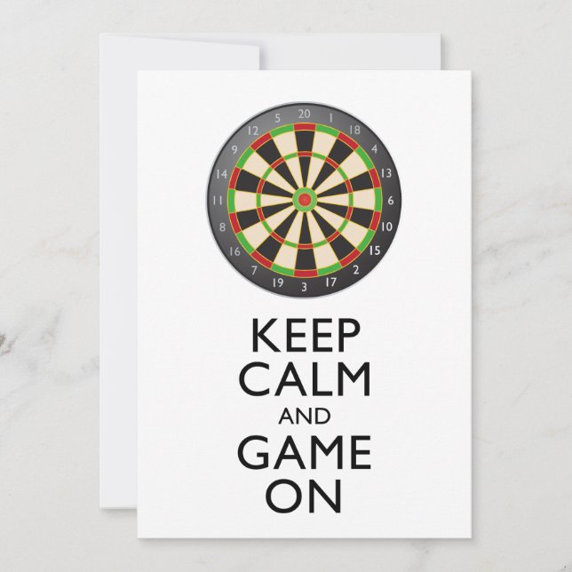 CALM UND SPIEL behalten - Dart Board (Vorderseite)