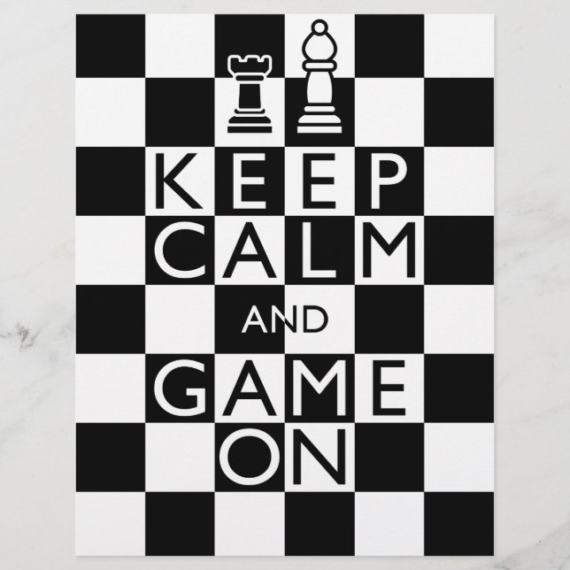 CALM UND SPIEL behalten - Schach Flyer (Vorne)