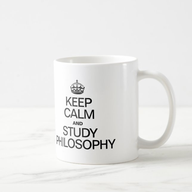 CALM UND STUDY PHILOSOPHIE behalten Tasse (Rechts)