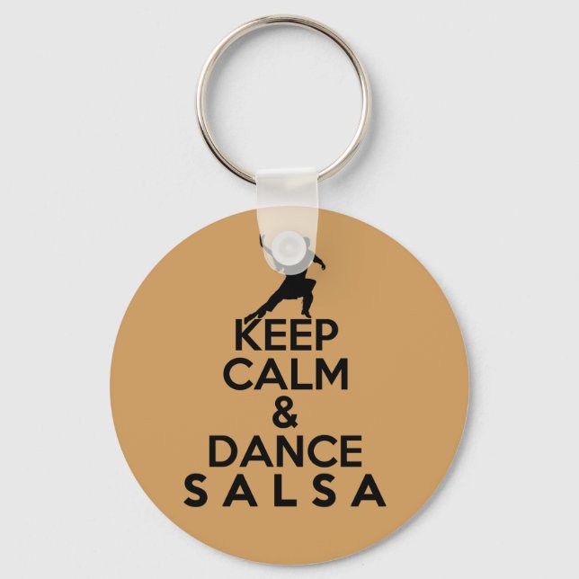 CALM- UND TANZSALSA-Geschenk behalten Schlüsselanhänger (Vorderseite)