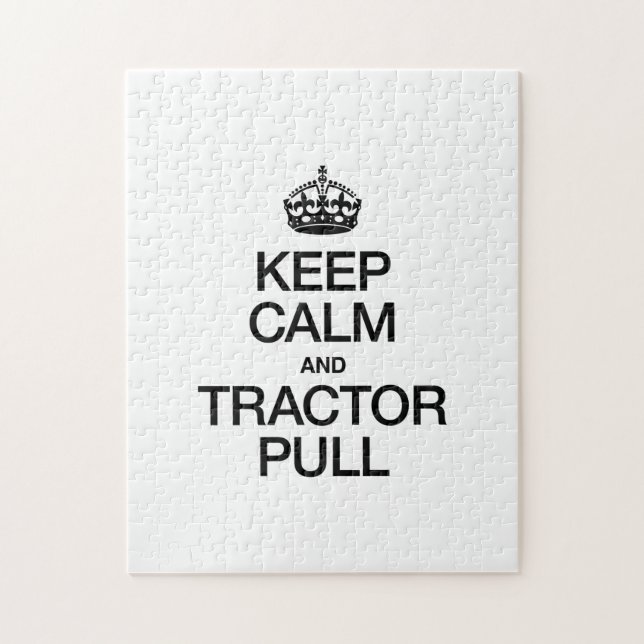 CALM UND TRACTOR PULL behalten Puzzle (Vertikal)