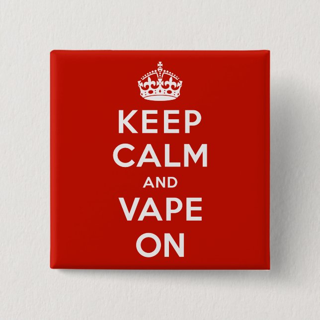 Calm und Vape auf Behalten Button (Vorderseite)