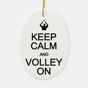 Calm & Volley behalten auf Ornament, anpassen Keramik Ornament