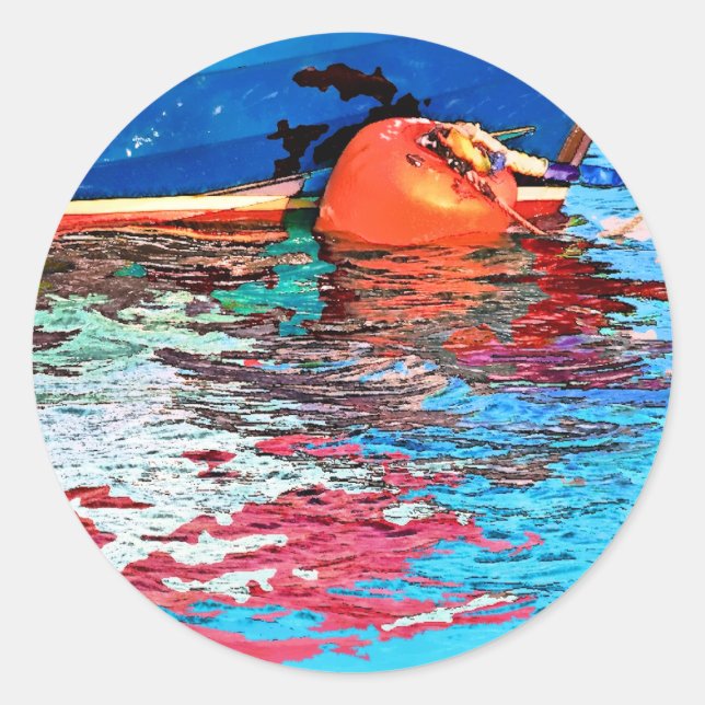 CALM WASSER RUNDER AUFKLEBER (Vorderseite)