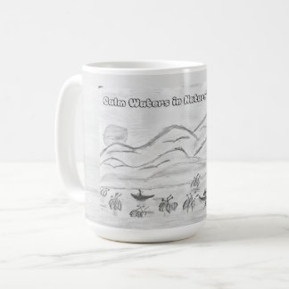 'Calm Waters in Nature's Embrace' Mug Kaffeetasse