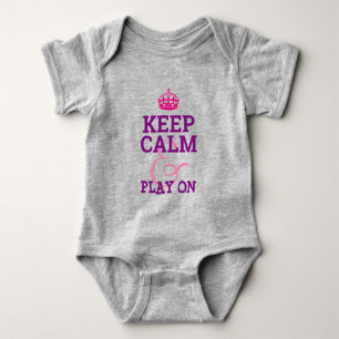CALM Wisdom Quote Graphic behalten Baby Strampler