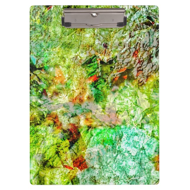 Calm yellow abstract clipboard,sunshiny abstract klemmbrett (Vorderseite)