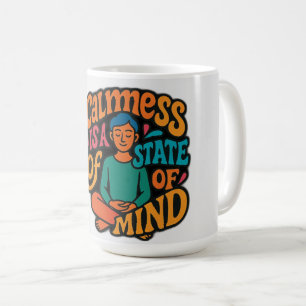 Calmess ist ein Staat des Geistes - die Yogi Zen v Kaffeetasse