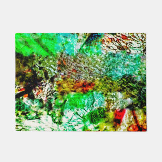 Calming abstract doormat,Beautify mild yellow art Fußmatte