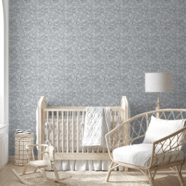 Calming Blue Floral Waters Baby Kinderzimmer Tapete