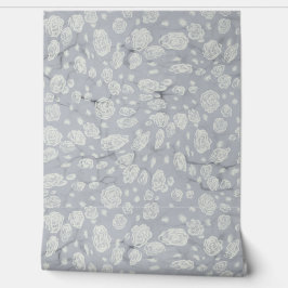 Calming Blue Floral Waters Baby Kinderzimmer Tapete