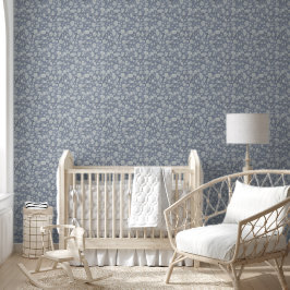 Calming Blue Floral Waters Baby Kinderzimmer Tapete