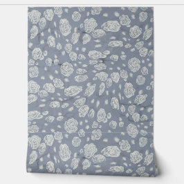 Calming Blue Floral Waters Baby Kinderzimmer Tapete