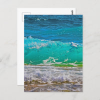 Calming Blue Ocean Waves Beach Art