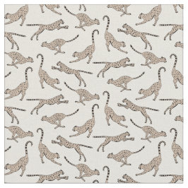 Calming cheetah leopard neutral warm beige cream stoff