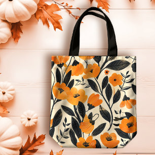 Calming Classic Orange Floral on Peach Fall