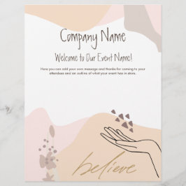 Calming Formen Hand Motivierend Empfang Briefbogen