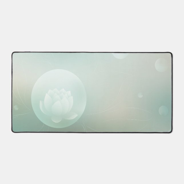 Calming & Functional Lotus Desk Mat Schreibtischunterlage (Vorderseite)