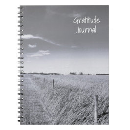 Calming Gray Prairie Field Foto Spiral Notebook Notizblock