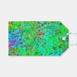 Calming green abstract gift tag,Dazzling lit green Geschenkanhänger